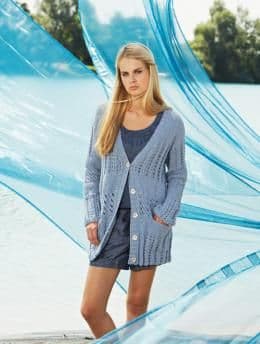 Schachenmayr Sun City Long Jacket Knitting Pattern FREE
