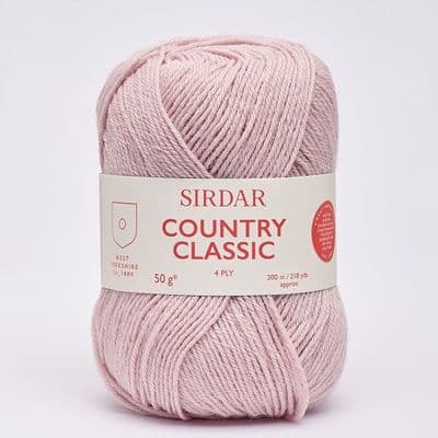 Sirdar Country Classic 4 Ply Yarn 955 Rose Pink