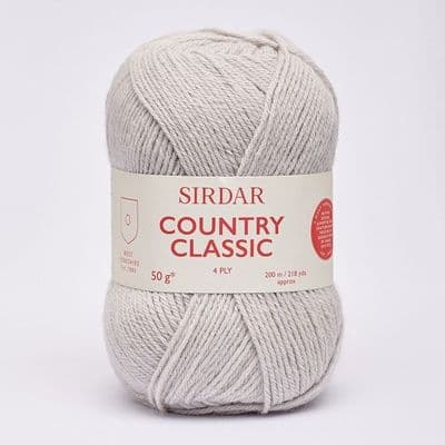Sirdar Country Classic 4 Ply Yarn 962 Dove Grey