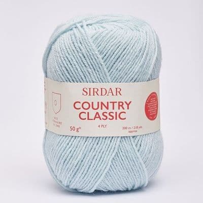 Sirdar Country Classic 4 Ply Yarn 963 Mint Blue