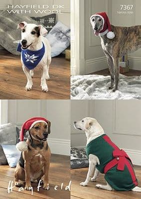 Sirdar DK Dog Accessories Knitting Pattern 7367 DAMAGED