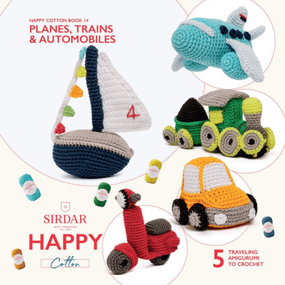 Sirdar Happy Cotton Book 14 Planes Trains Automobiles