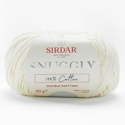 Sirdar Snuggly 100% Cotton DK Yarn 761 Cream