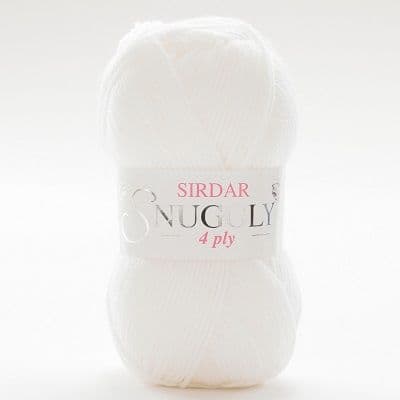 Sirdar Snuggly 4 Ply Yarn 251 White