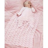 Sirdar Snuggly 4ply 1368 Blankets Shawl Crochet Pattern