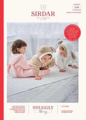 Sirdar Snuggly Bunny 5306 Onesies Knitting Pattern