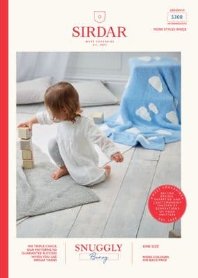 Sirdar Snuggly Bunny 5308 Blankets Knitting Pattern