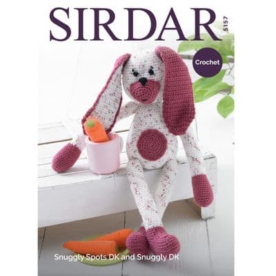 Sirdar Snuggly DK 5157 Rabbit Toy Crochet Pattern REDUCED