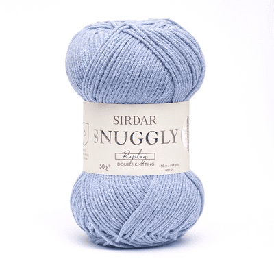 Sirdar Snuggly Replay DK Yarn 108 Bunny Hop Blue