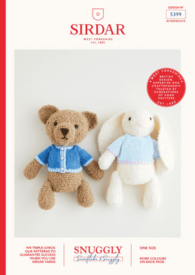Sirdar Snuggly Snowflake Chunky Bear Bunny Knitting Pattern 5399