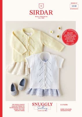 Sirdar Snuggly Soothing DK 5348 Knitting Pattern Sweaters