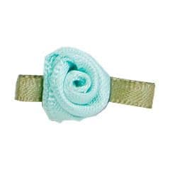 Small Ribbon Roses With Green Leaves 513 MINT