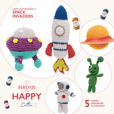 Sirdar Happy Cotton Book 12 Space Invaders