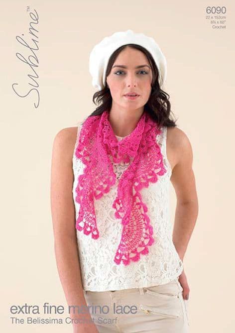 Sublime Crochet Patterns Sublime EFM LACE Crochet Pattern 6090 BELISSIMA Free Download