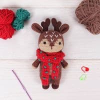 Trimits Amigurumi Crochet Kit – Christmas Reindeer Character