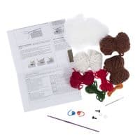 Trimits Amigurumi Crochet Kit – Robin & Christmas Pudding Set
