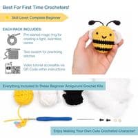 Trimits Beginners Amigurumi Crochet Kit - Bee
