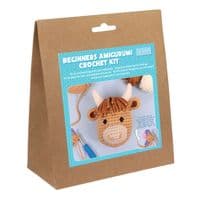 Trimits Beginners Amigurumi Crochet Kit - Highland Cow