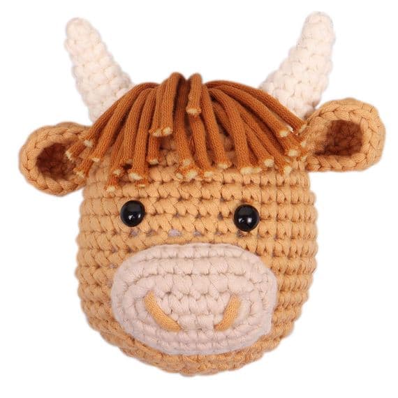Trimits Beginners Amigurumi Crochet Kit - Highland Cow