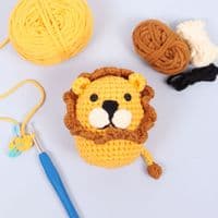 Trimits Beginners Amigurumi Crochet Kit - Lion