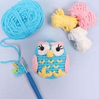 Trimits Beginners Amigurumi Crochet Kit - Owl