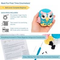 Trimits Beginners Amigurumi Crochet Kit - Owl
