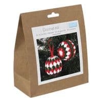 Trimits Christmas Crochet Kit - Festive Baubles