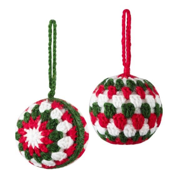 Trimits Christmas Crochet Kit - Festive Baubles