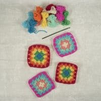 Trimits My First Crochet Kit Granny Squares - Brights