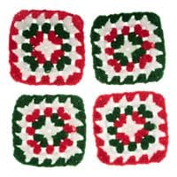 Trimits My First Crochet Kit Granny Squares - Christmas