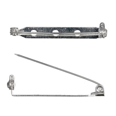 Trimits Pin Brooch Bar – Silver 32mm (Pack of 2, Sew‑On)