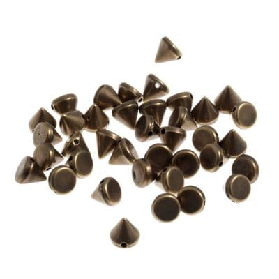 Trimits Studs Cone Sew-on 6mm Brass REDUCED