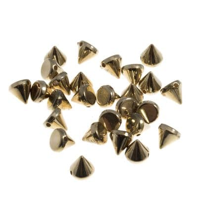 Trimits Studs Cone Sew-on 6mm Gold REDUCED