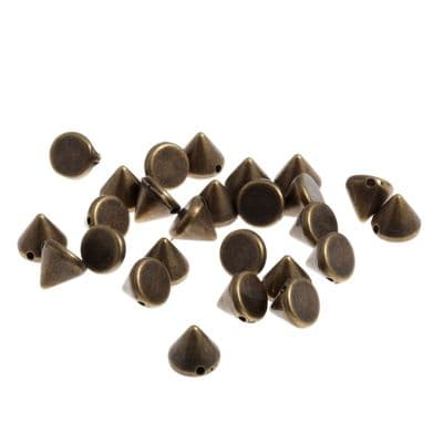 Trimits Studs Cone Sew-on 8mm Brass REDUCED