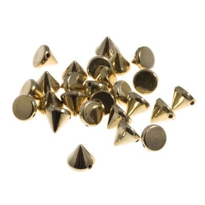 Trimits Studs Cone Sew-on 8mm Gold REDUCED