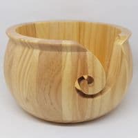 Trimits Varnished Pine Wood Yarn Bowl