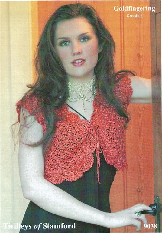 Twilleys Cap Sleeve Bolero Crochet Pattern 9038