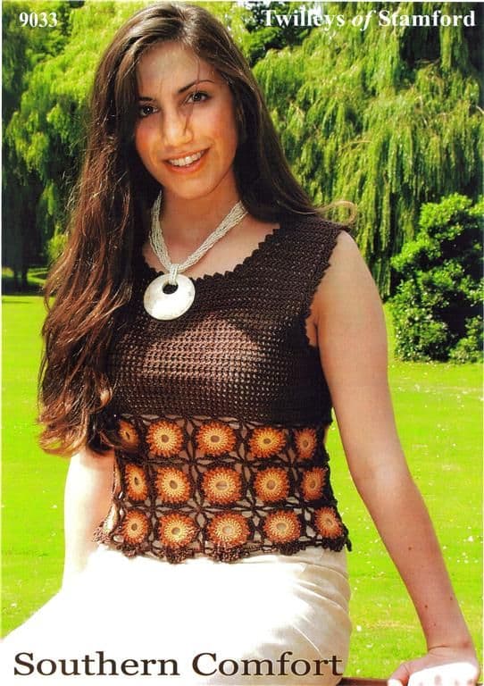 Twilleys Southern Comfort Crochet Top Pattern 9033