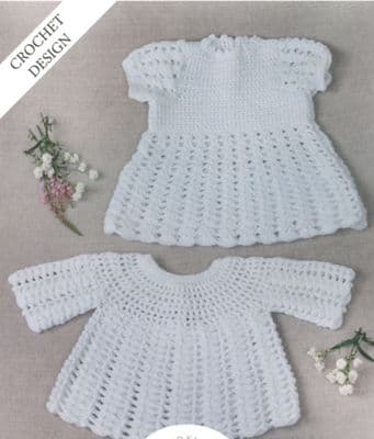 UKHKA Baby Dress & Angel Top 163 Crochet Pattern
