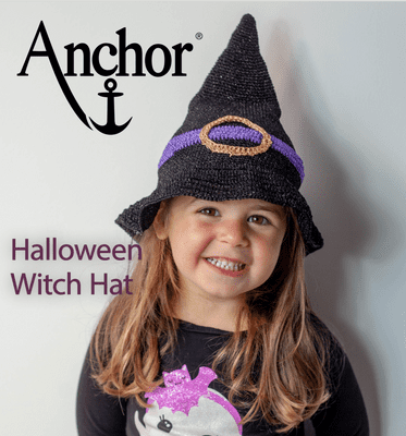 Witch Hat Halloween Crochet Pattern FREE