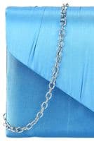 Blue Clutch Bag Satin Evening Bag