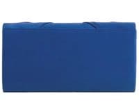 Clutch Bag in Royal Blue Faux Suede Women's Evening Bag