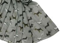 Grey Westie Dog Scarf Scottie Sausage Dogs Dachshund Wired Fox Terrier Dogs