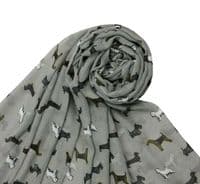 Grey Westie Dog Scarf Scottie Sausage Dogs Dachshund Wired Fox Terrier Dogs