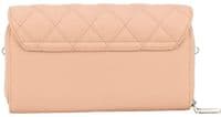 Nude Clutch Purse Quilted Faux Leather Small Bag