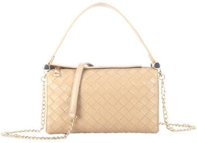 Nude Grab Bag Pale Beige Coloured Top Handle Faux Leather Handbag