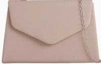 Nude Top Handle Bag Beige Faux Leather Grab Bag