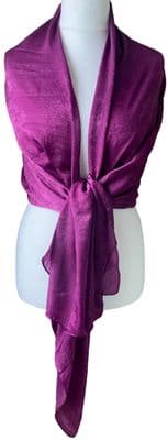 Pashmina in Purple Silk Blend Wrap