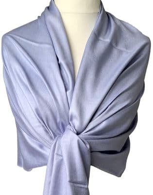 Pashmina Wrap Shawl Plain Scarf in Purple