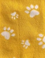 Paw Print Socks Dog Cats Paws Pattern for Women in Yellow and Blue